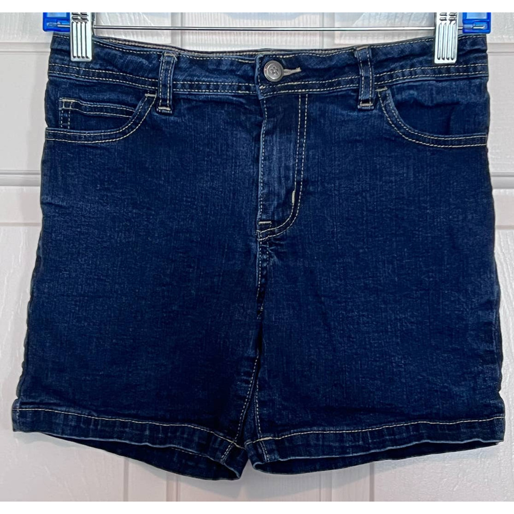Faded Glory Girl's Jean Shorts Size 14 12" Long x 13" Waist x About 8" Rise